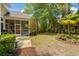 View of the backyard and screened porch at 190 Barony Pl., Pawleys Island, SC 29585