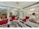 The bright sunroom provides extra seating and access to the kitchen at 202 Glenwood Dr., Conway, SC 29526