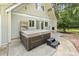 Relaxing backyard patio with a hot tub, offering a private outdoor retreat at 206 Dogwood Dr., Myrtle Beach, SC 29575