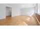 Spacious living room with wood floors and neutral walls for versatile decorating at 206 Dogwood Dr., Myrtle Beach, SC 29575