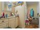 Bathroom featuring a wood vanity and flooring, and neutral wall color at 2776 Holly Rd., Marion, SC 29571