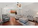 Bright living room with an open layout, seamlessly connecting to the kitchen and dining area at 3 Birdsong Ct., Murrells Inlet, SC 29576