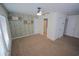 Spacious bedroom featuring two closets and walls with custom wall paper design at 306 Southgate Ct., Pawleys Island, SC 29585