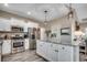 Charming kitchen featuring stainless steel appliances, granite countertops, and a stylish island at 364 Copperwood Loop, Conway, SC 29526