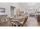 Inviting dining space with a view of the living area and kitchen, great for gatherings at 4027 Taranto Loop # C, Myrtle Beach, SC 29579