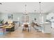 Inviting living and dining area showcasing modern decor and an open layout at 4363 Bayshore Dr., Little River, SC 29566