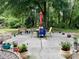 Spacious backyard patio features comfortable seating and lush landscaping at 4394 Daphne Ln. # F, Murrells Inlet, SC 29576
