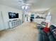 Comfortable living area featuring modern decor, an entertainment center, and an open layout at 4783 Wild Iris Dr. # 101, Myrtle Beach, SC 29577