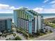 Stunning coastal condo with vibrant colors and a prime location near the beach and ocean views at 6804 N Ocean Blvd. # 829, Myrtle Beach, SC 29572