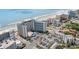 High-angle aerial showcasing the building's oceanfront location, beach access, and ample parking at 7100 N Ocean Blvd. # 320, Myrtle Beach, SC 29572