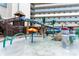 Exterior shot of a Gathering-friendly waterpark, complete with slides, fountains, and tropical-themed decorations at 7100 N Ocean Blvd. # 320, Myrtle Beach, SC 29572