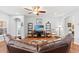 Bright, airy living room featuring wood floors, comfortable seating, and stylish décor at 802 Devon Estate Ave., Myrtle Beach, SC 29588
