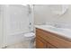 Clean bathroom featuring a bathtub, toilet, and vanity with marble countertop at 8204 Caddis Ct., Myrtle Beach, SC 29579