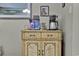 Living area features a Keurig coffee maker and decorative hutch at 843 Villa Dr. # 843, North Myrtle Beach, SC 29582