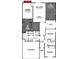Detailed floor plan showcasing the layout of the house, including bedrooms, kitchen, and living spaces at 8635 Farrier Dr., Myrtle Beach, SC 29588