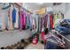 Organized walk-in closet with ample shelving and storage space for clothing, shoes, and accessories at 908 Wood St., North Myrtle Beach, SC 29582