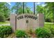 Entrance to The Forest II community with lush landscaping and a welcoming stone sign at 966 Waterway Ln., Myrtle Beach, SC 29572