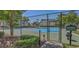 Well-maintained tennis court with a secure fence and appropriate footwear signage at 9780 Leyland Dr. # 112, Myrtle Beach, SC 29572