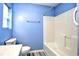 Bathroom with vanity, toilet, and shower-tub combination at 990 Palisade Circle, Myrtle Beach, SC 29577