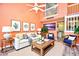 Stylish living room with bright walls, comfortable seating, and modern decor elements at 990 Palisade Circle, Myrtle Beach, SC 29577
