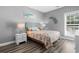 Comfortable bedroom with coastal-themed decor, a large window, and light, airy feel at 1001 World Tour Blvd. # 203, Myrtle Beach, SC 29579