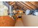 Spacious attic with exposed rafters, storage space, and accessible utilities at 1105 Lampwick Ln., Murrells Inlet, SC 29576