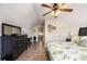 Bedroom with vaulted ceiling and dormer window at 1105 Lampwick Ln., Murrells Inlet, SC 29576