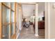 Inviting entryway that flows into a living room with hardwood floors and lots of natural light at 1105 Lampwick Ln., Murrells Inlet, SC 29576