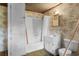 Functional bathroom space with a tub/shower combo and a classic white vanity setup at 118 Ford Ave, Mullins, SC 29574
