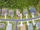 Neighborhood aerial view showcasing well-maintained homes, mature trees, and inviting streetscapes at 1367 Bermuda Grass Dr., Myrtle Beach, SC 29579