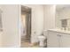 A well-lit bathroom featuring a vanity and tiled floors at 1367 Bermuda Grass Dr., Myrtle Beach, SC 29579