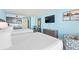 A cozy suite featuring two beds, a kitchenette, table and chairs and a TV at 1501 S Ocean Blvd. # 501, Myrtle Beach, SC 29577