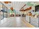 Spacious, well-lit lobby with tiled flooring, ceiling fans, and ample seating at 1501 S Ocean Blvd. # 501, Myrtle Beach, SC 29577