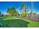 Well-maintained backyard with a view of the water and a secure fence at 1903 Francis Ct., Myrtle Beach, SC 29577