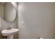 Pedestal sink in a half bathroom provides space-saving function and style at 1903 Francis Ct., Myrtle Beach, SC 29577