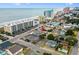 Aerial view of a multi-colored home close to the beach, street, parking and shopping at 2102 S Ocean Blvd. # D, North Myrtle Beach, SC 29582