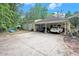 Spacious carport featuring ample parking and additional storage shed at 238 Robin Dr., Georgetown, SC 29440