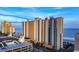 Coastal high-rise buildings with ocean views in a vibrant cityscape at 2710 N Ocean Blvd. # 402, Myrtle Beach, SC 29577