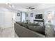 Cozy living room featuring modern decor, ceiling fan, and a TV at 3008 Church St. # D3, Myrtle Beach, SC 29577