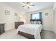 Comfortable bedroom with a ceiling fan and an elegant, decorative touch at 3008 Church St. # D3, Myrtle Beach, SC 29577