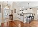 Inviting living area that flows into the kitchen with hardwood floors and natural light at 347 Kessinger Dr., Surfside Beach, SC 29575