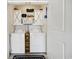 Laundry room featuring white washer and dryer units and upper cabinets at 362 Shallow Cove Dr., Conway, SC 29527