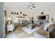 Spacious living room featuring a ceiling fan, and stylish decor at 362 Shallow Cove Dr., Conway, SC 29527