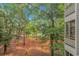 Beautiful backyard with trees, landscape and view from the condo at 415 Ocean Creek Dr. # 2245, Myrtle Beach, SC 29572