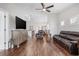 Open-concept living room leading to dining area and kitchen at 4359 Livorn Loop # 4359, Myrtle Beach, SC 29579