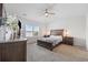 Bright main bedroom with a window, ceiling fan, and carpet at 4359 Livorn Loop # 4359, Myrtle Beach, SC 29579