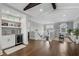 Spacious second floor with a wet bar, exercise area, and staircase at 4832 Williams Island Dr., Little River, SC 29566