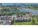 Scenic aerial view featuring the condo complex, marshland, golf course, and distant oceanfront buildings at 501 Maison Dr. # G-7, Myrtle Beach, SC 29572