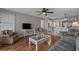 Inviting living space with a modern glass coffee table and neutral decor at 501 Maison Dr. # G-7, Myrtle Beach, SC 29572