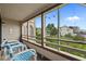 Relaxing screened porch featuring comfortable seating and expansive views of the surroundings at 501 Maison Dr. # G-7, Myrtle Beach, SC 29572